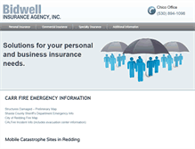 Tablet Screenshot of bidwellinsurance.com